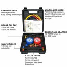 Favorcool Ct-536g Ac Manifold Gauge Set  R410a  R134a  R22 Refrigerants Charge