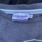 Wimbledon Championships Graphic T-shirt Xxl Gray 100  Cotton Tennis Logo