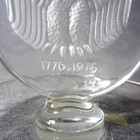 Lalique Crystal Bicentennial Eagle Paperweight Ring trinket Dish W  Original Box