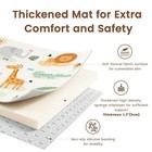 Animals Baby Play Mat 59x71 Thick Foam Non-slip Crawling Carpet