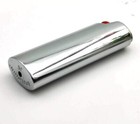 Metal Lighter Cover Case Pouch Holder Mirror Surface Silver Plain 