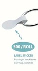 500 Pcs Sticker Roll Long Small Jewelry White Price Tag Tags Dumbbell Blank New
