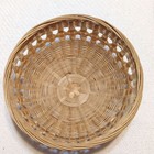 3 Vintage 6 Inch Round Baskets