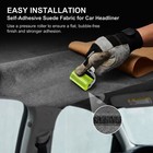 Durable Grey With Adhesive Foam Backing Suede Headliner Fabric Various Sizes