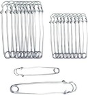 20pcs Heavy Duty Safety Pins 3    4  Large Steel Pins For Sewing Quilting Crafts