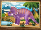 Melissa   Doug Dinosaurs 4-in-1 Wooden Jigsaw Puzzles In A Box- Missing 2 Pieces