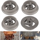 4x Mining Ore Car Small Track Mine Cart Wheel Cast Iron 7 1 4  Diameter For Lg