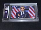 Barack Obama Signed 3x5 Custom Card Psa Slabbed 44th President United States