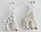 Sophie The Giraffe Baby Infant Natural Rubber Teether Squeaker Toy Lot Of 2