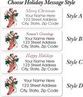 60 Christmas Return Address Labels Personalized 3 4  X 2 1 4  Stocking