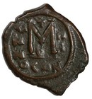 Byzantine heraclius 610-641ad Ae Follis Constantinople 10 38g  Vf  Sear 804
