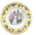 Set Of 3 Collecter Asian Art Hand Painted Decorative Plates