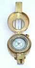 Navigational Compass Engineering Prismatic Vintage Military Tool Brass Compass