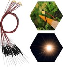 20pcs Pre-wired 0805 Warm White Smd Led Light Emitting Diode 12v Micro Litz W   