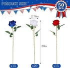 Artificial Roses In Bulk For 4th July Wedding Centerpieces Home Decor 50 Pcs