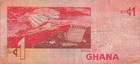 Ghana  1  Cedi  1 7 2007  Series  Ch  Circulated Banknote Mec