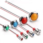 Metal Indicator Light Led Waterproof Small Line Power Signal Light Ac dc 3v-220v