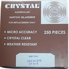 Assortment Watch Crystals 250pcs High Dome Plastic Crystals Size 26 2 To 31 0mm