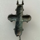 Ancient Byzantine Bronze Christian Cross 1200-1400 Ad