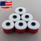 6pcs Oil Filter Filters For Honda Trx 250 250x 300 300fw 300ex 400ex Rancher 350