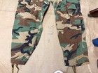 Post Vietnam Desert Storm Us Army Woodland Camo Bdu Winter Trousers-medium  1986