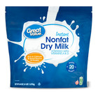 2 Bag Great Value Instant Nonfat Dry Milk  64 Oz  Bag