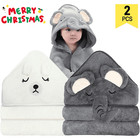 2 Pack Hooded Baby Towels Premium Ultra Soft Organic Baby Bath Towel
