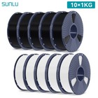 Sunlu 10  1kg Pla  3d Filament Multicolor Pla Plus 1 75mm For 3d Printer 