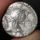 Four-horse Chariot Denarius Ancient Roman Republic Silver Coin 137bc Tampilus