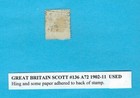 Great Britain Scott  136 A72 1902-11 Used 