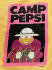 Camp Pepsi T Shirt Yellow Single Stitch Osfa Usa  1980s 1990s Vintage