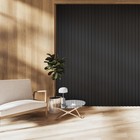 Ouzugie Wpc Acoustic Slat Wall Paneling  8-pack 96 X 6  high 96    X 6   Black