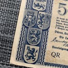 Germany 50000 Mark Banknote German Currency Post Ww1 Wwi Paper Money 1923