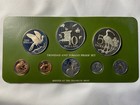 1975 Trinidad And Tobago Franklin Mint 8-coin Proof Set W   925 Silver  5    10