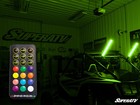 Superatv 2  Rgb Led Whip Lights - Set Of 2 - 2  Vertical Mounting Brackets