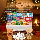 Christmas Gift Set Basket 56 Count  Includes Snacks  Cookies  Individually Wr   