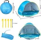 Baby Beach Tent Pop Up Portable Shade Pool Uv Protection Sun Shelter For Infant