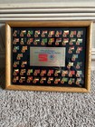 Coca-cola 1984 Olympic International Flag Pin Series In Oak Frame  50 Pins 