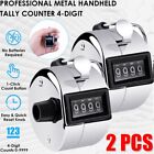 2pack 4 Digit Number Dual Clicker Golf Hand Tally Counter Metal Handy Convenient