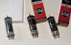 3- Vintage Tested Good Rca 6bk5 Audio Receiver Radio Black Plate Vacuum Tube