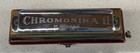 Vtg 1930   s M  Hohner Chromonika Ii Harmonica Key Of C 12 Hole W box