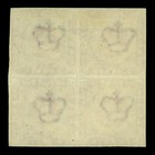 Danish West Indies  dwi  1866 Coat Of Arms 3c Rose Sc  2 Mint Mnh lh  Block 4 Vf