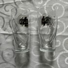 Notre Dame Fighting Irish Guinness Embossed Harp Monogram Pint Glasses Set Of 2