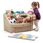 Toy Storage Bin 2-in-1 Art Easel Chest Toddler Tan Step2 Model 845599
