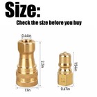 1 4  Brass Carpet Cleaning Quick Disconnect Coupler For Wands Hose 2 Set 4pcs