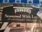Bucilla Colorpoint Paintstitching Apron  seasoned With Love  27 X 33 1993 63945