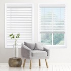 Cordless 2  Signature Faux Wood Blind  46  W X 48  H  Embossed White