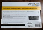 Startech 2 Port Dvi Vga Dual Monitor Kvm Switch Usb With Audio   Usb 2 0 Hub