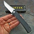 Vortek Fulltilt 4  Long Blade Black G10 Fast Open Flipper Folding Pocket Knife