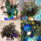 30pcs Natural Feathers Bulk - Long Peacock Feathers  Pheasant Feathers For Fl   